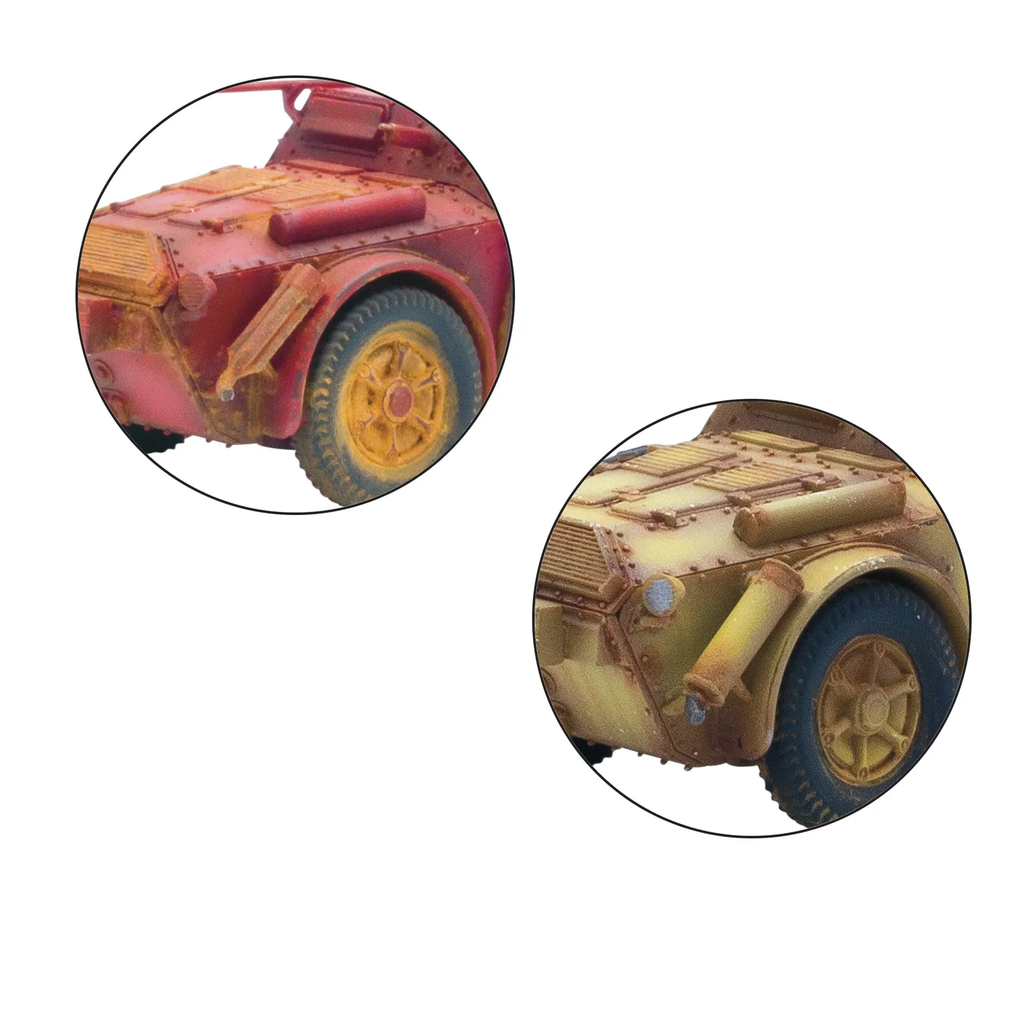 Bolt Action Autoblinda AB41/43 véhicule plastique + décalques