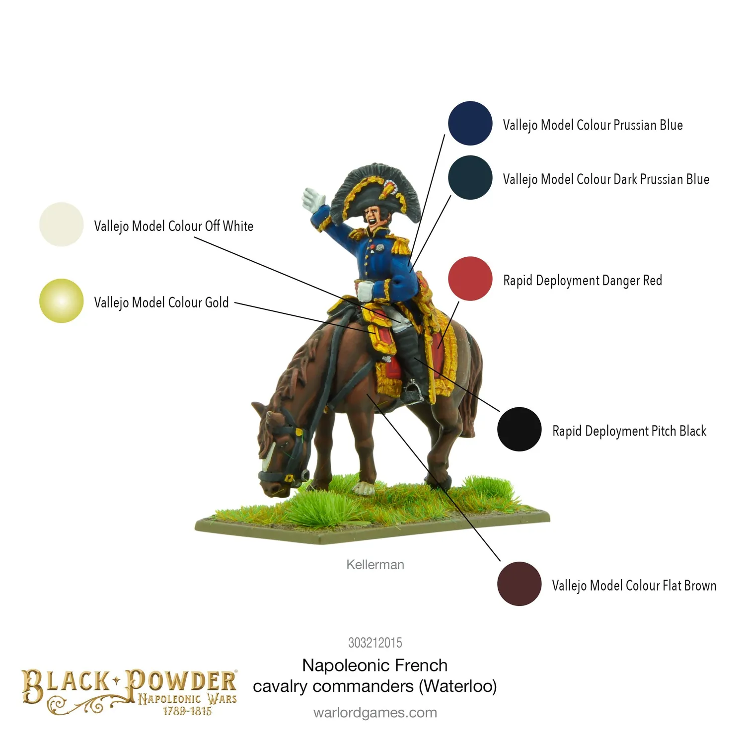 Bolt Action Black Powder Napoleonic French cavalry commanders Waterloo figurines résine 28 mm