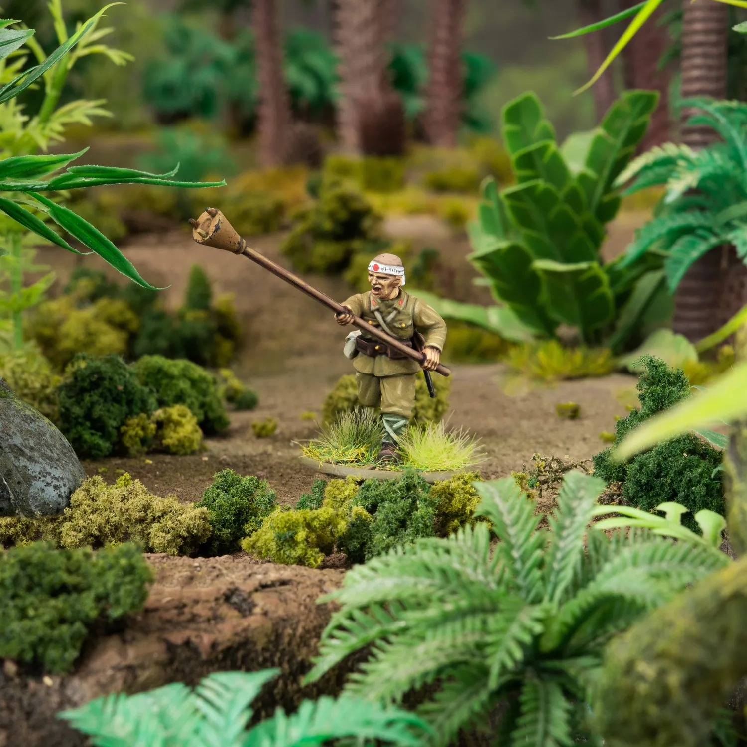 Bolt Action Japanese Infantry and Heavy Weapons Platoon figurines 60 pièces