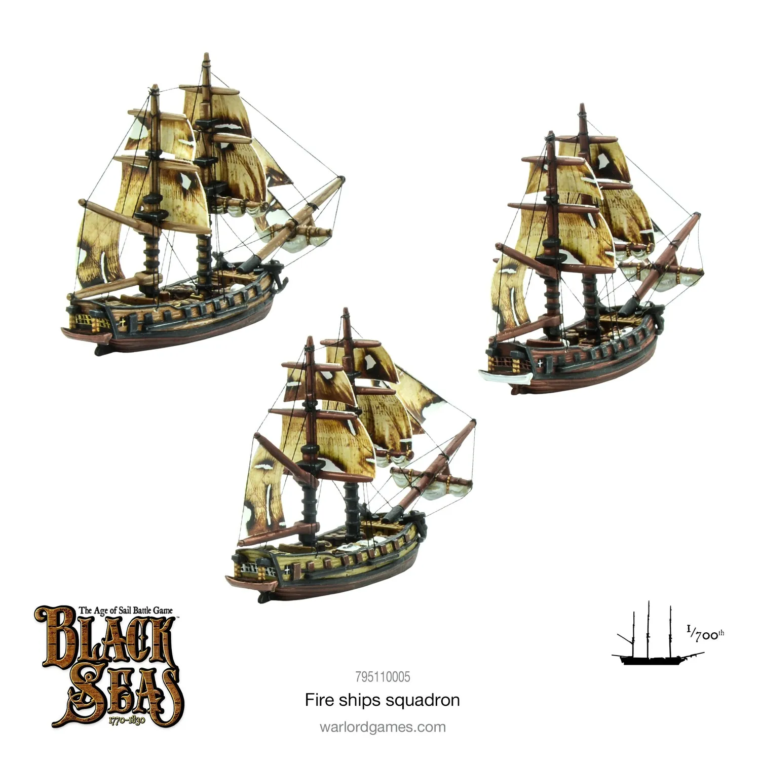 Bolt Action Black Seas Fire Ship Squadron figurines brûlots
