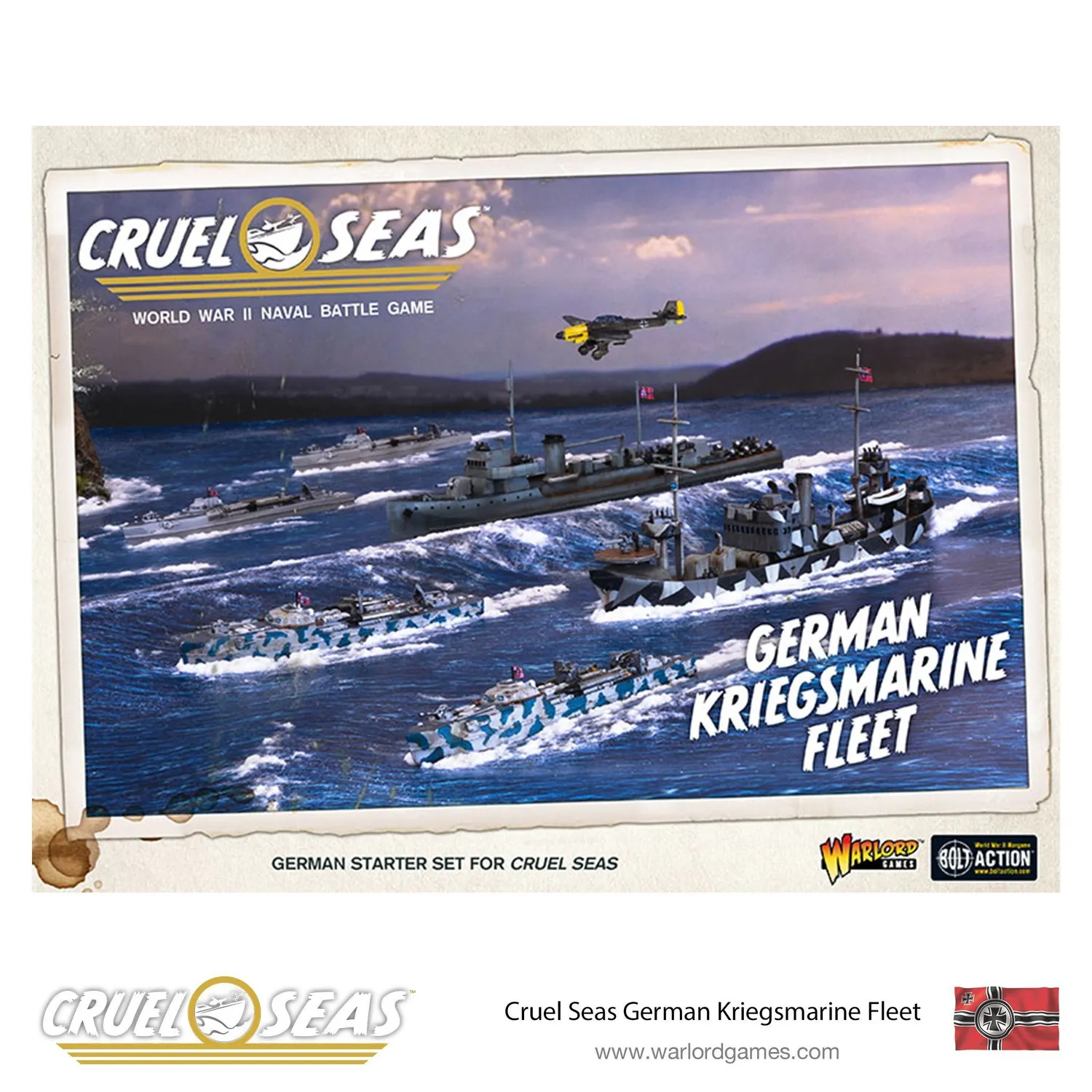 Warlord Games Cruel Seas Kriegsmarine Fleet coffret 1/300