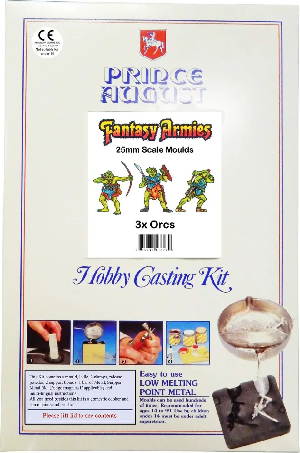 Prince August Hobby Casting Pa13677 kit de moulage orques 25 mm