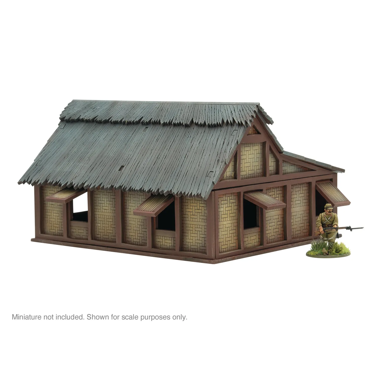 Bolt Action Pacific Theatre L Shaped building bâtiment MDF