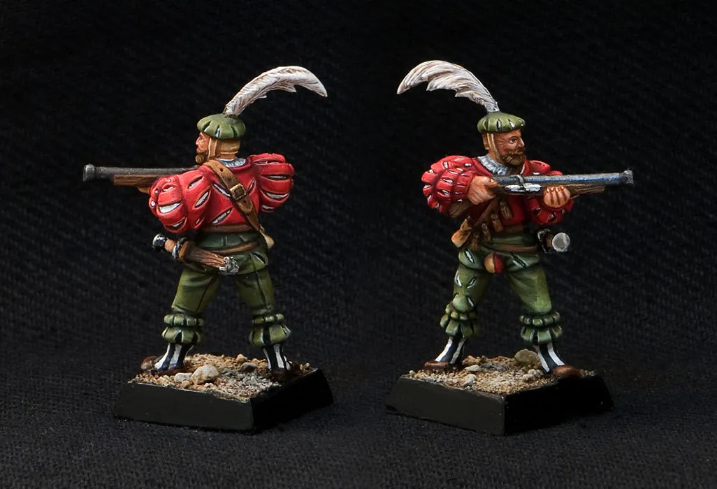 Brother Vinni Landsknecht Handgunners 01 figurine résine 28mm lot de 3