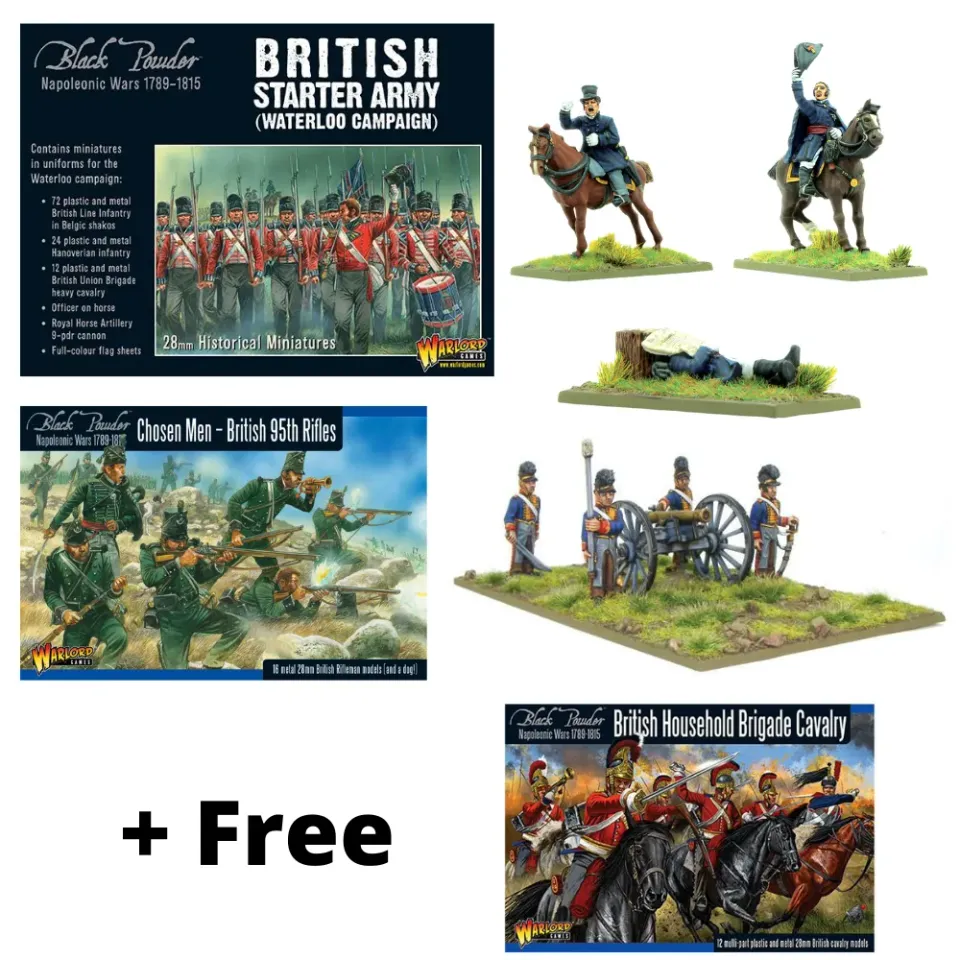 Bolt Action Start Collecting Black Powder Napoleonic British Waterloo boîte d’armée