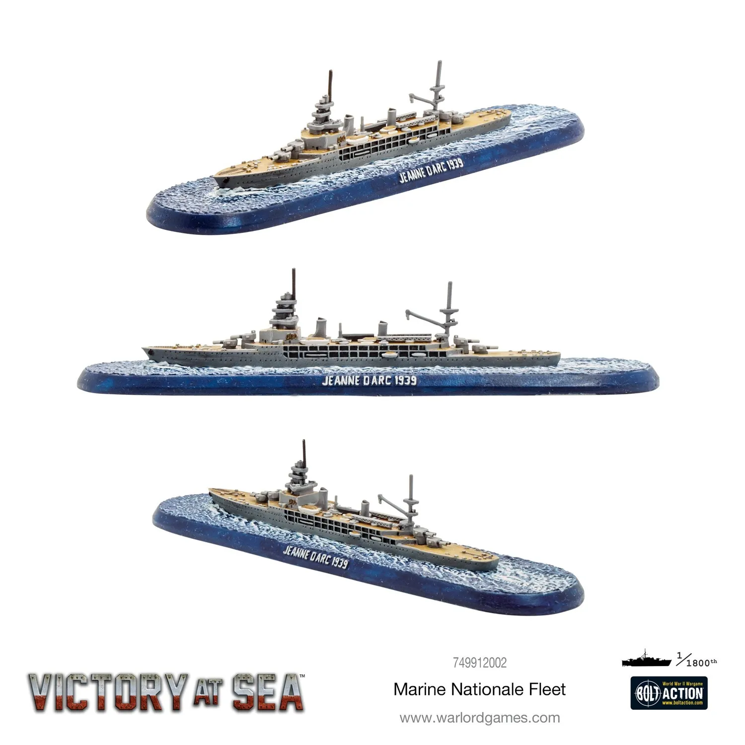 Warlord Games Victory at Sea Marine Nationale Fleet coffret