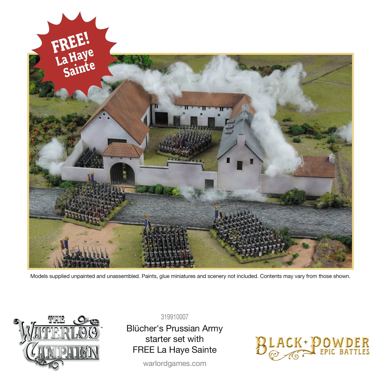 Bolt Action Black Powder Epic Battles Waterloo Prussian Starter Army coffret armée