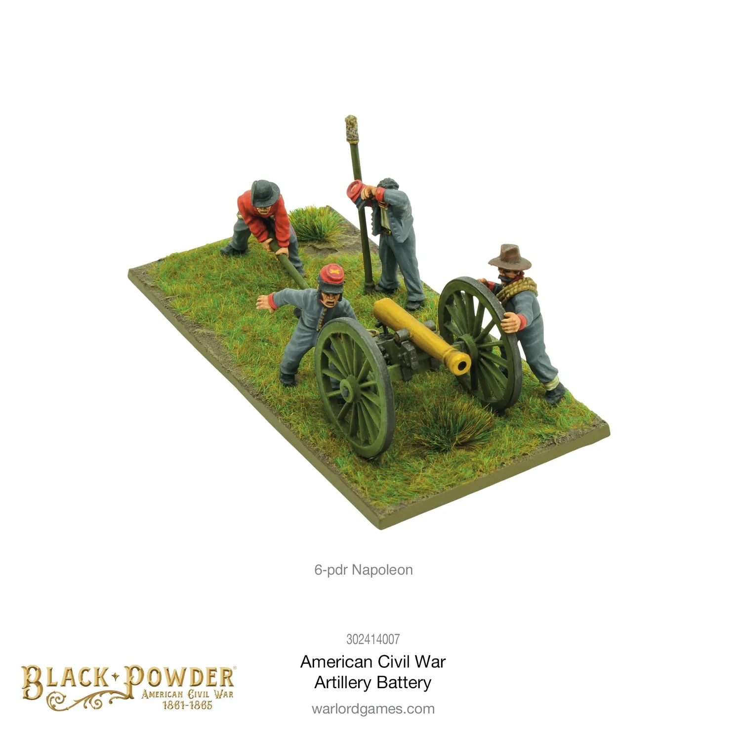 Black Powder Civil War Artillery Battery canons figurines boîte