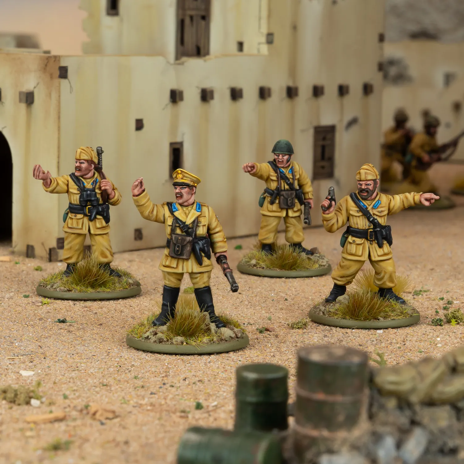 Bolt Action Italian Paracadutisti platoon commanders figurines