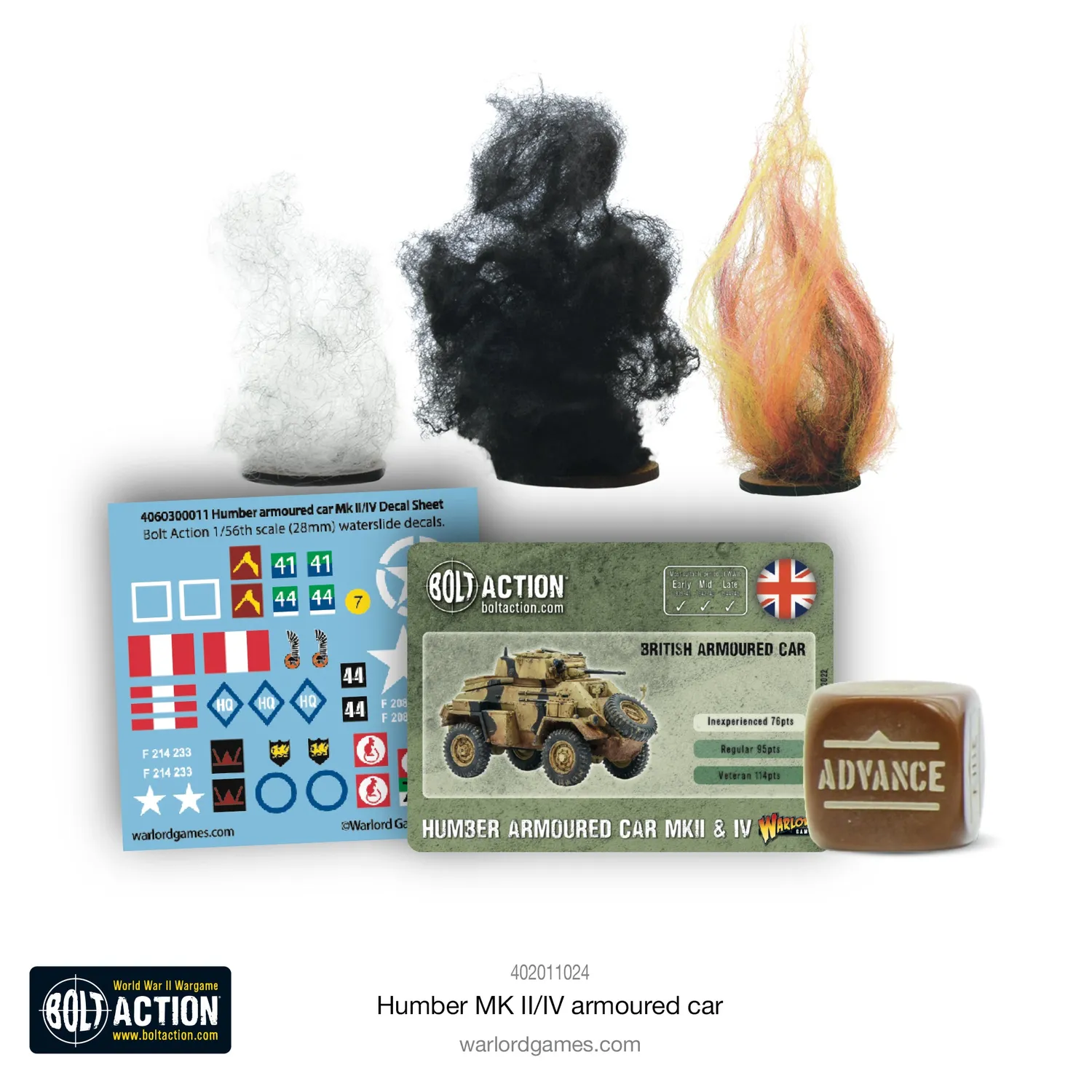 Bolt Action Humber MK II/IV voiture blindée plastique britannique