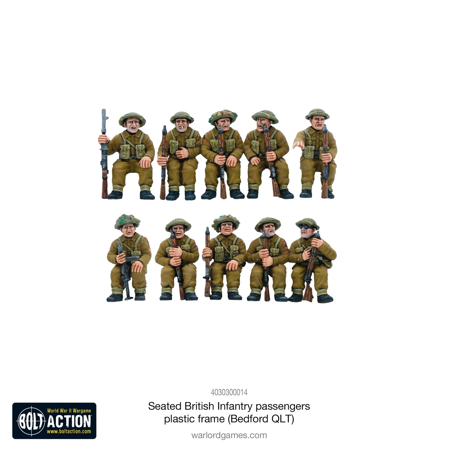 Bolt Action Fantassins Britanniques Passagers grappe Bedford QLT