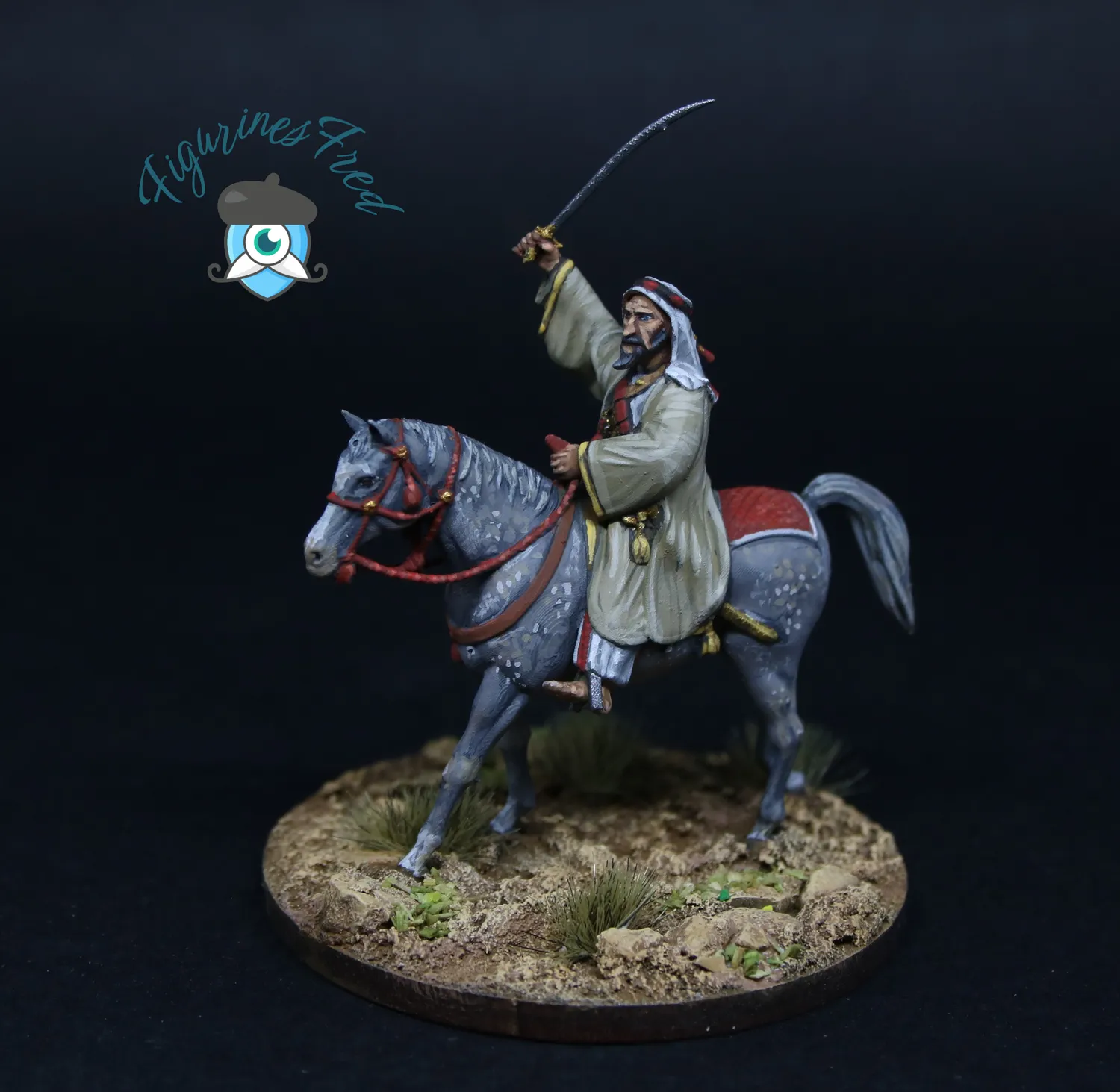 Des Tranchées aux Barricades Aouda Howeitat cavaliers figurines 28mm