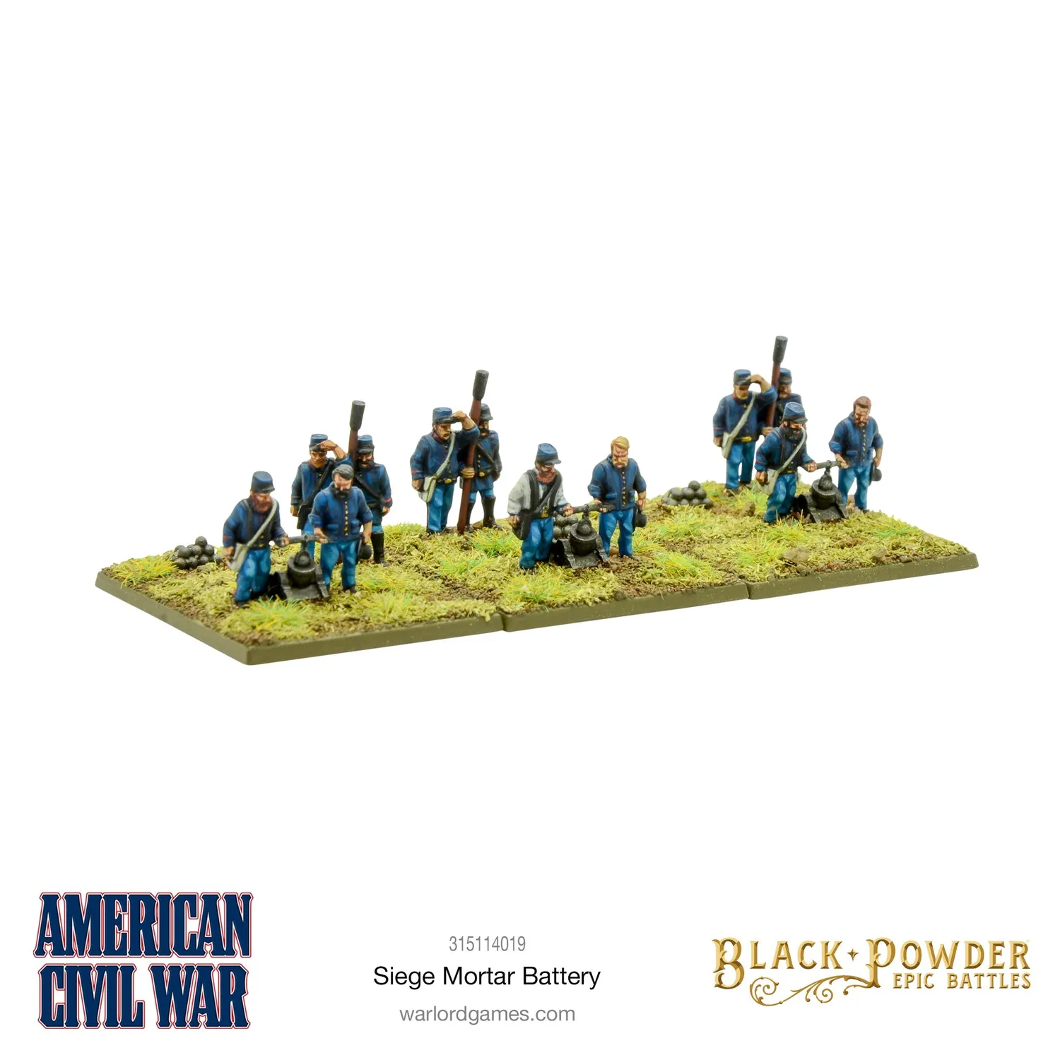 Bolt Action Black Powder Epic Mortier siège batterie x3