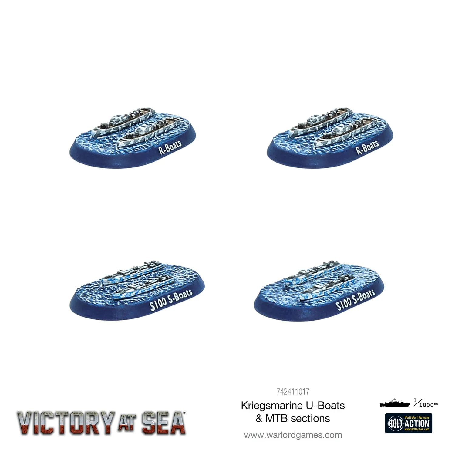 Bolt Action Victory at Sea Kriegsmarine U-Boats & MTB sections navires