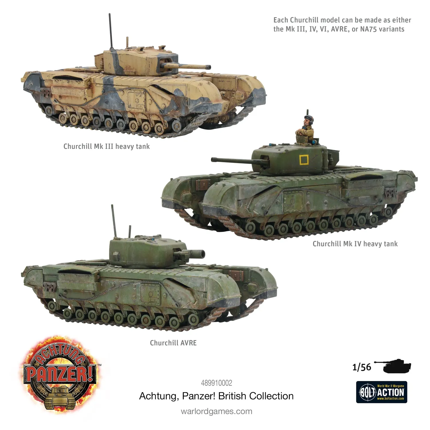 Bolt Action Achtung Panzer! British Collection coffret chars britanniques