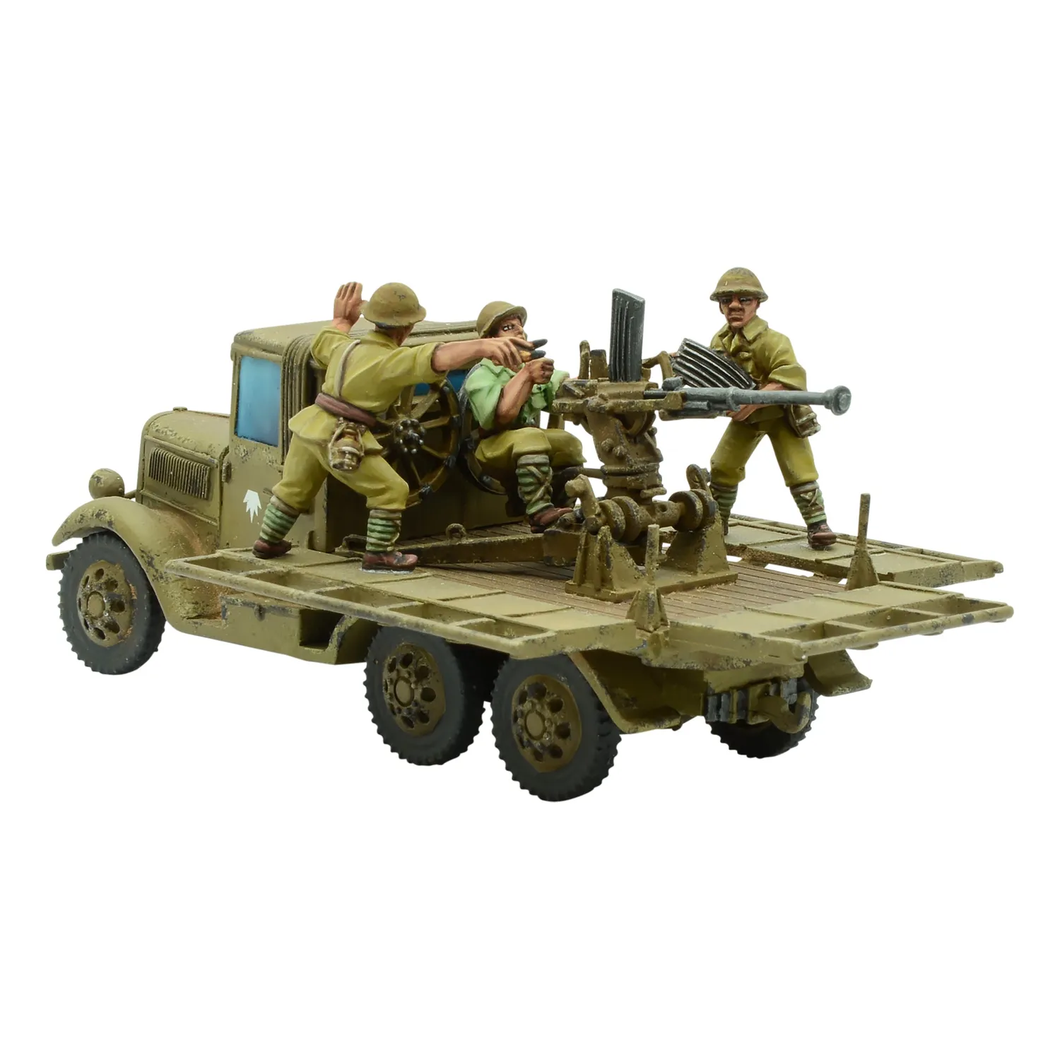 Bolt Action Isuzu Type 98 AA machine cannon carrier véhicule anti-aérien résine métal