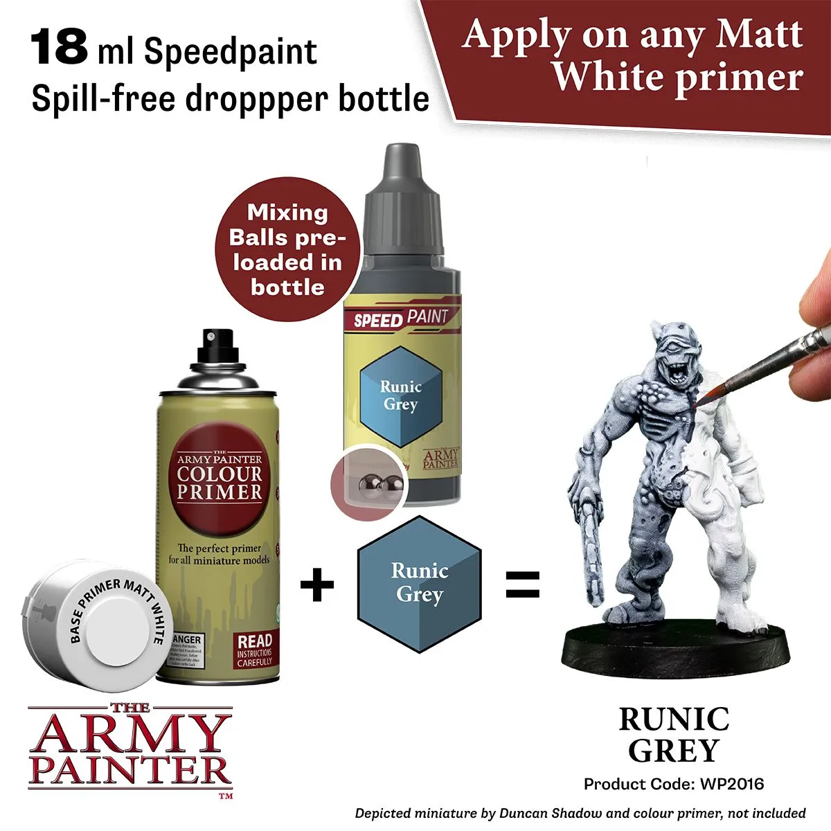 Bolt Action Speedpaint Runic Grey peinture gris 18 ml