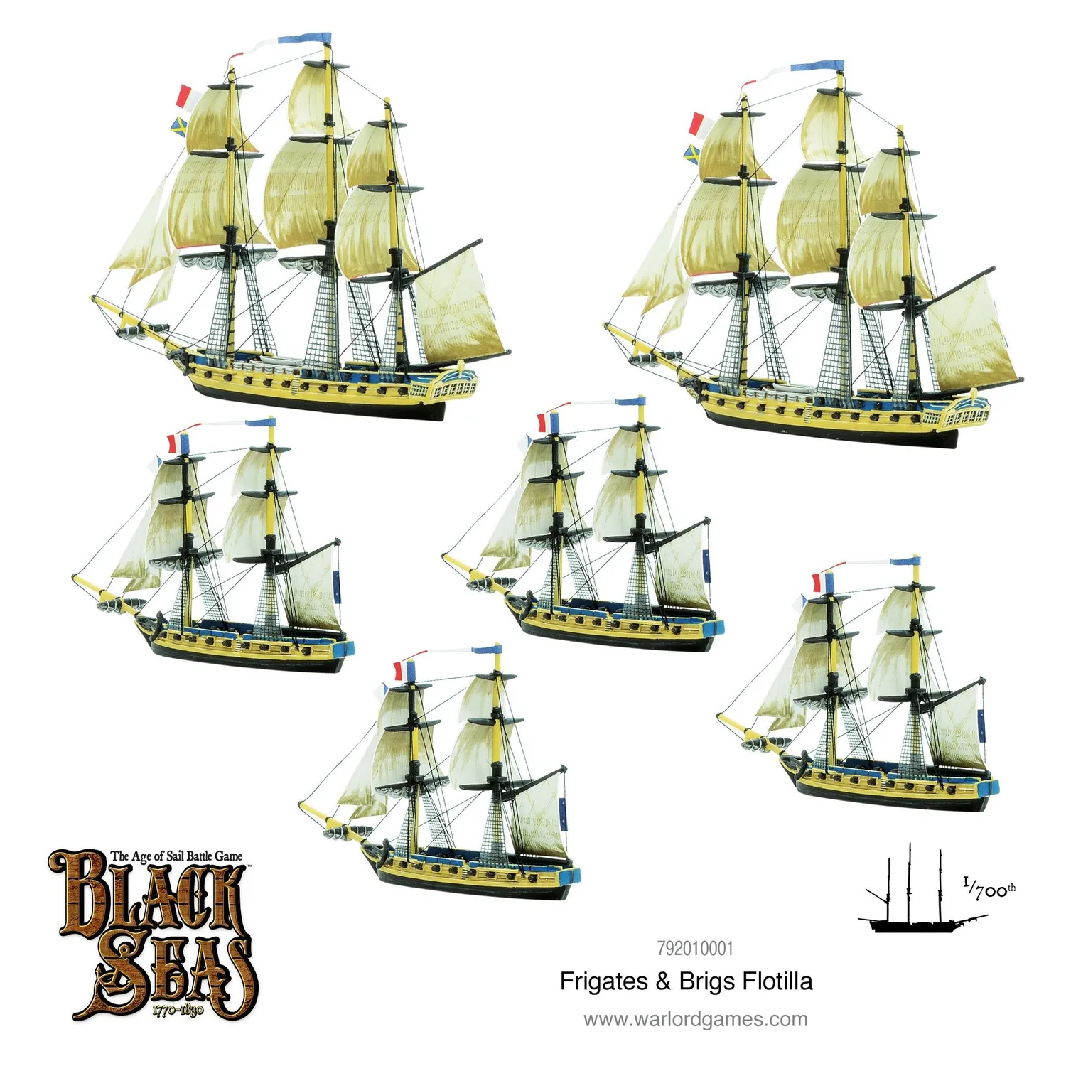 Black Seas Frigates & Brigs Flottille navires plastique