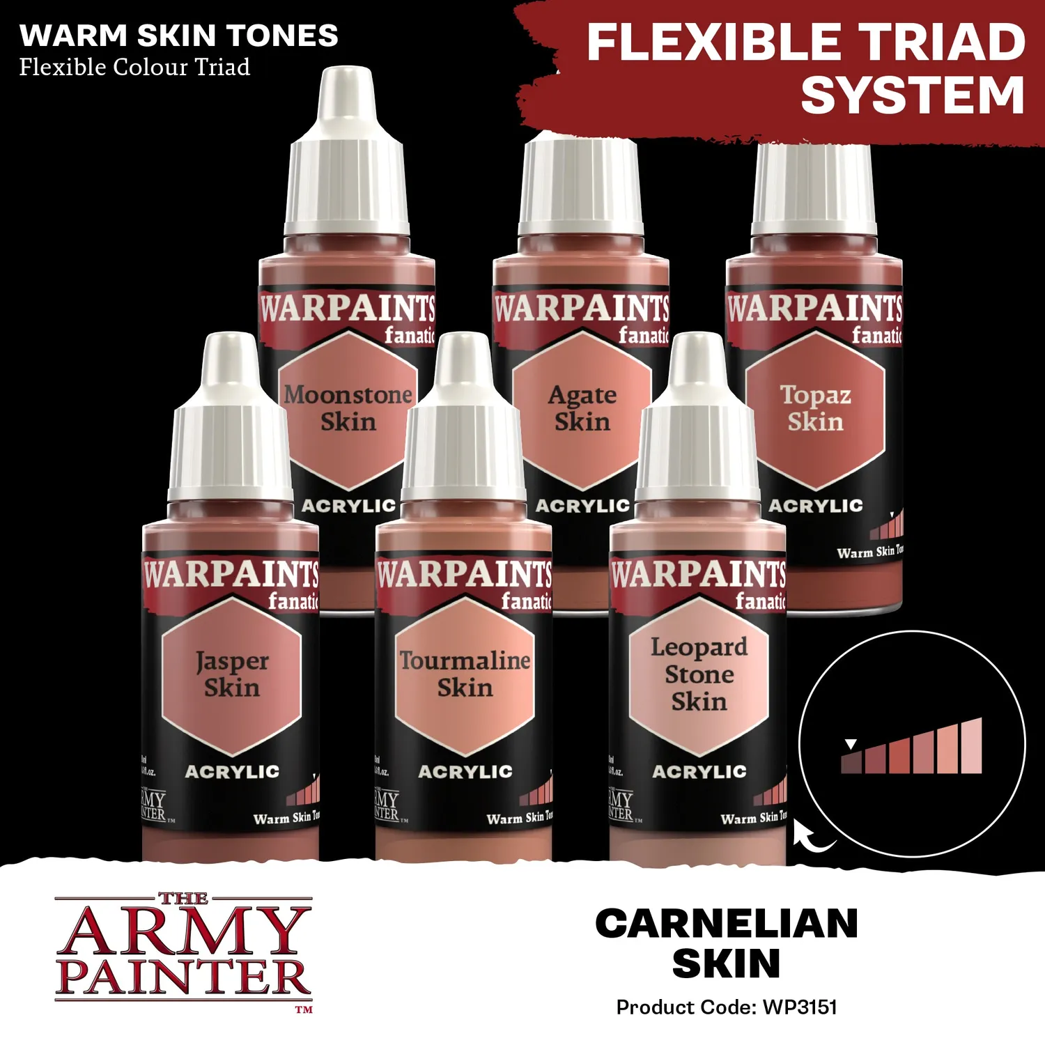 Warpaints Fanatic Carnelian Skin peinture chair 18ml