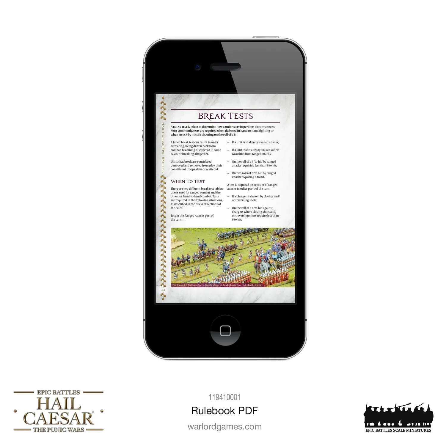 Hail Caesar Epic Battles Punic Wars PDF livre de règles