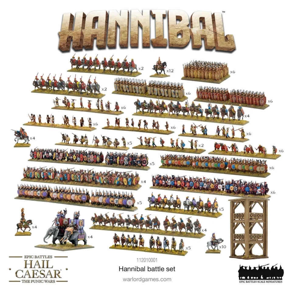Hail Caesar Epic Battles Hannibal battle-set boîte de bataille armées romaines et carthaginoises
