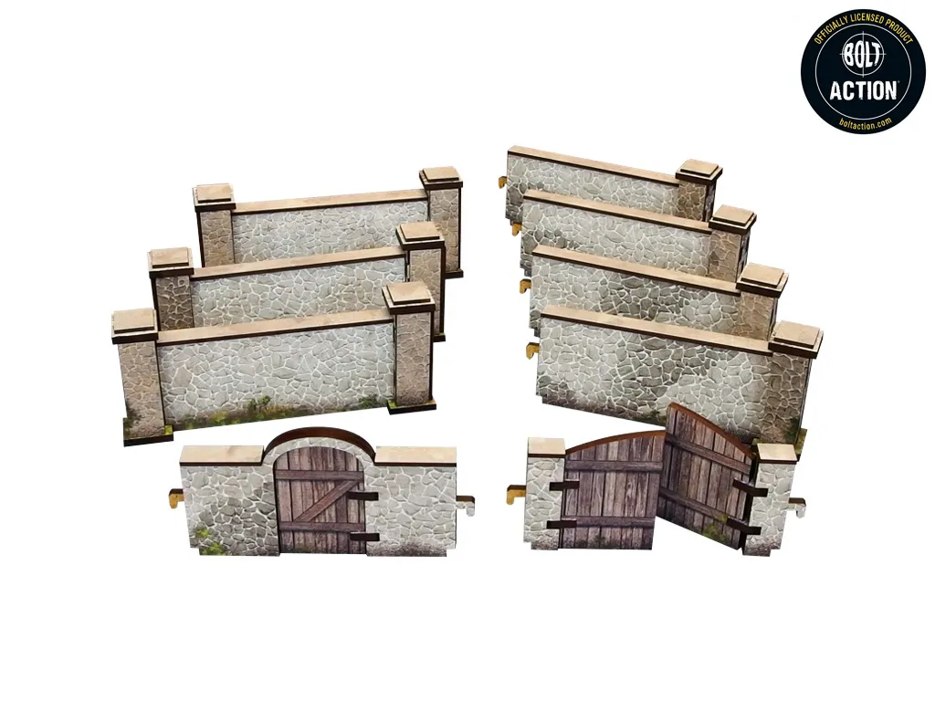 Micro Art Studio Murs Pierres décor 28mm 80 cm portail