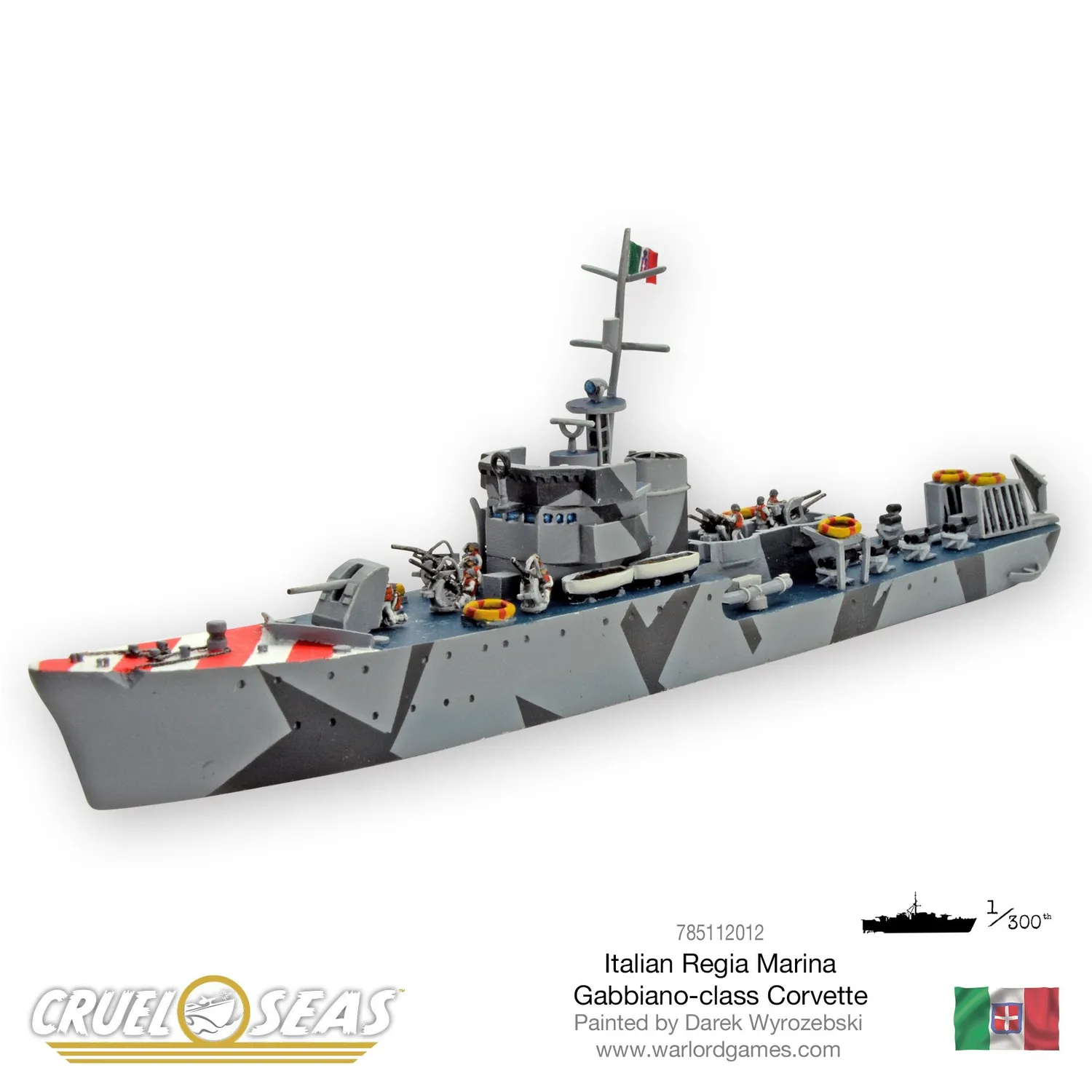 Warlord Cruel Seas Gabbiano Corvette miniature résine