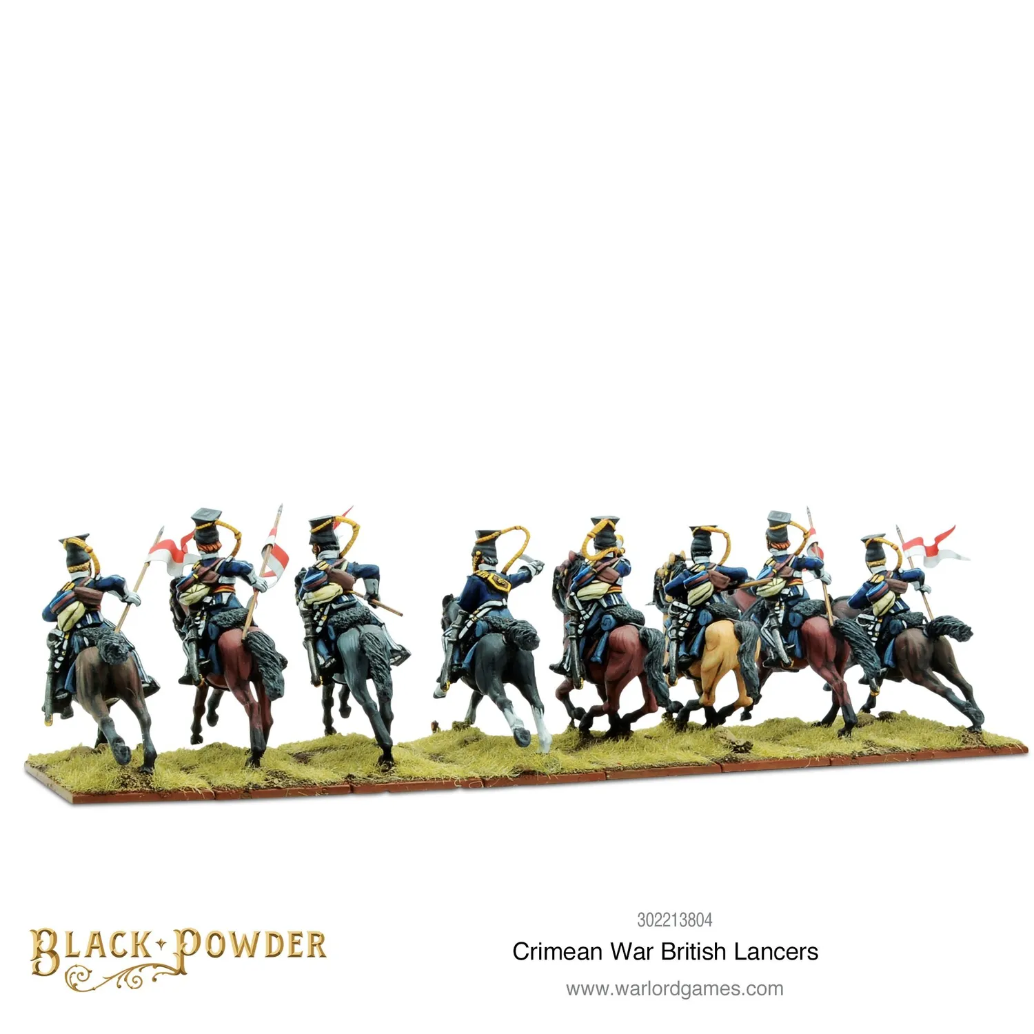 Bolt Action Black Powder Crimean War British Lancers figurines cavalerie métal