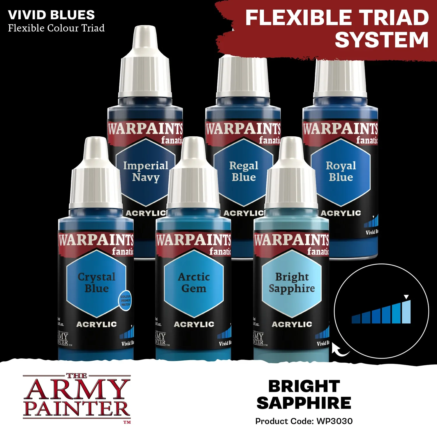 Army Painter Warpaints Fanatic Bright Sapphire peinture 18ml bleu