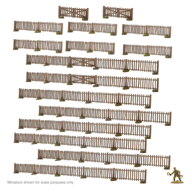 Warlord Games Village Fences décor MDF 28 mm assorties