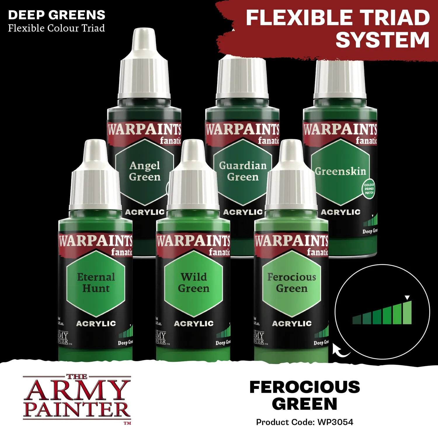 The Army Painter Warpaints Fanatic Ferocious Green peinture 18 ml verte