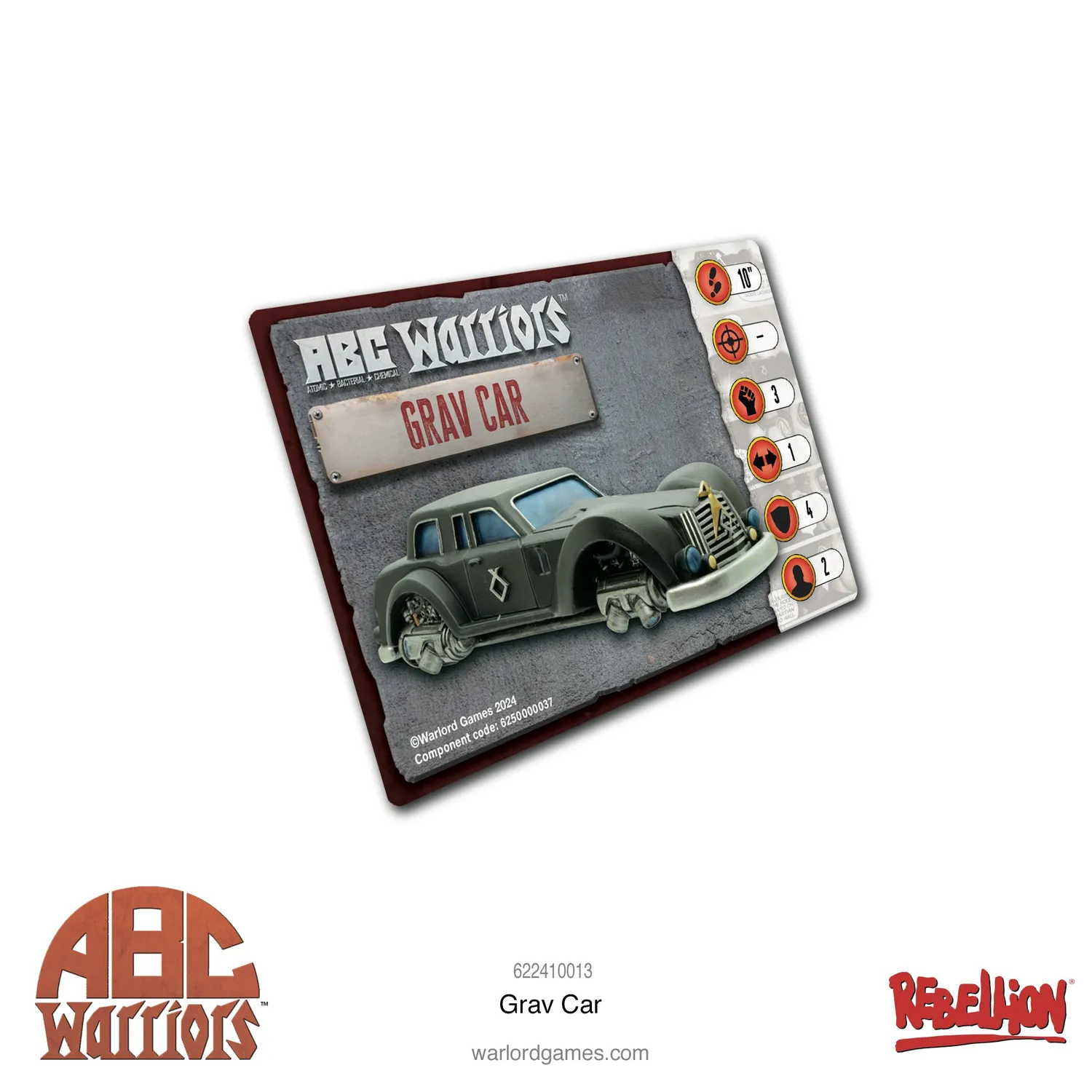 Bolt Action ABC Warriors Grav Car véhicule en résine
