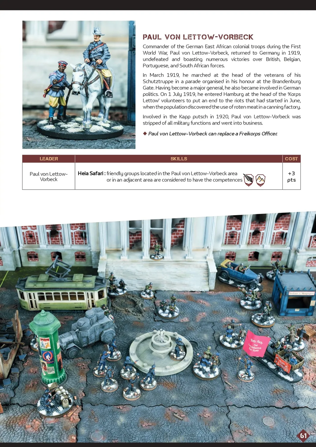 Des Tranchées aux Barricades Rulebook livre de règles anglais