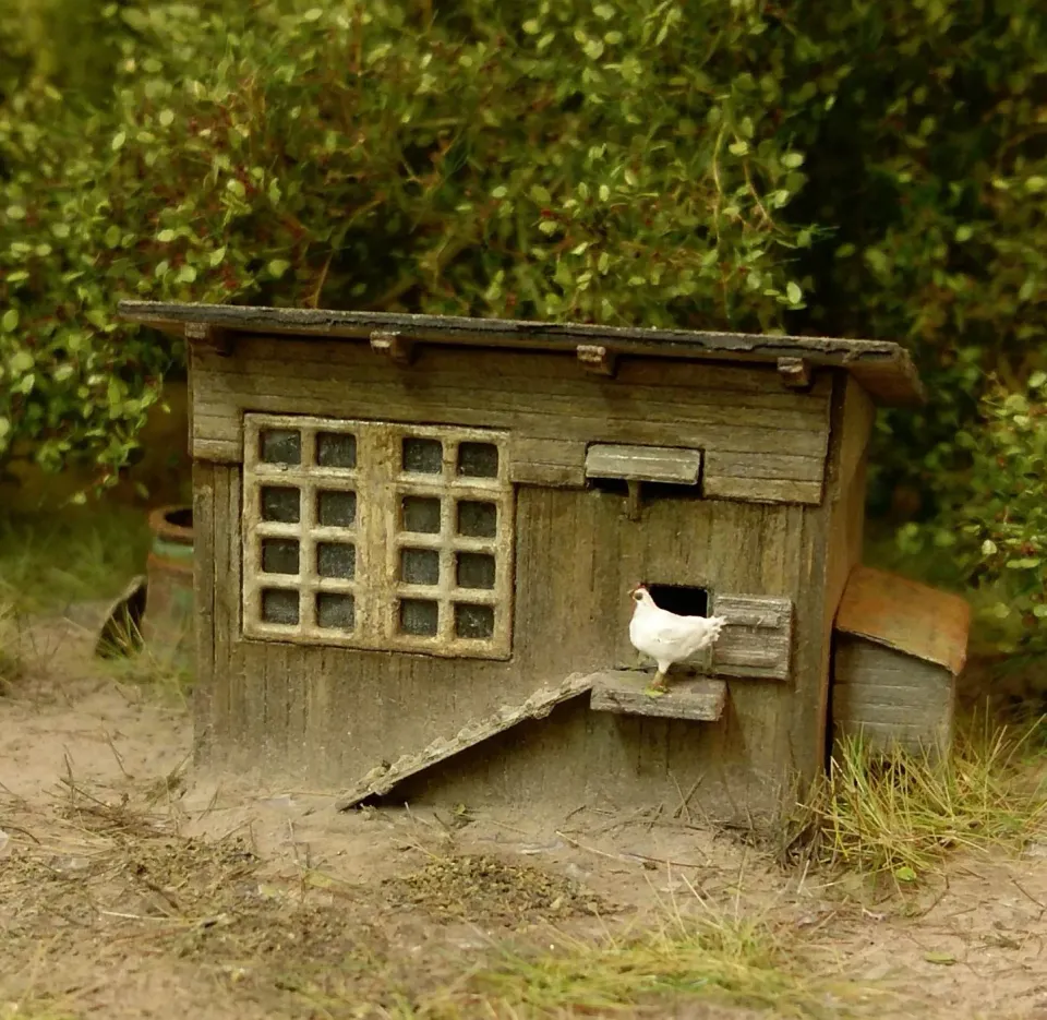 Albion Henhouse H0 kit poulailler miniature 1 pièce