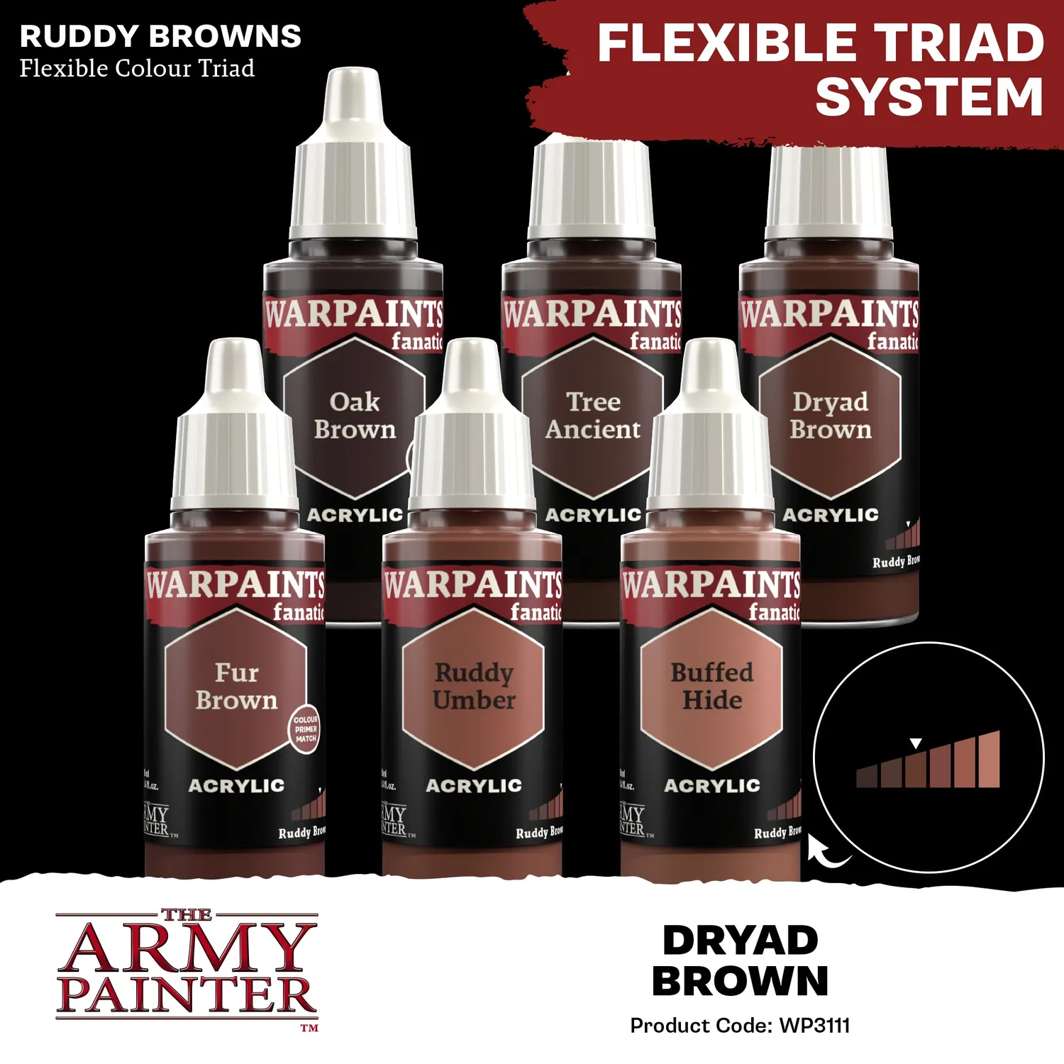 Army Painter Warpaints Fanatic Dryad Brown peinture 18 ml