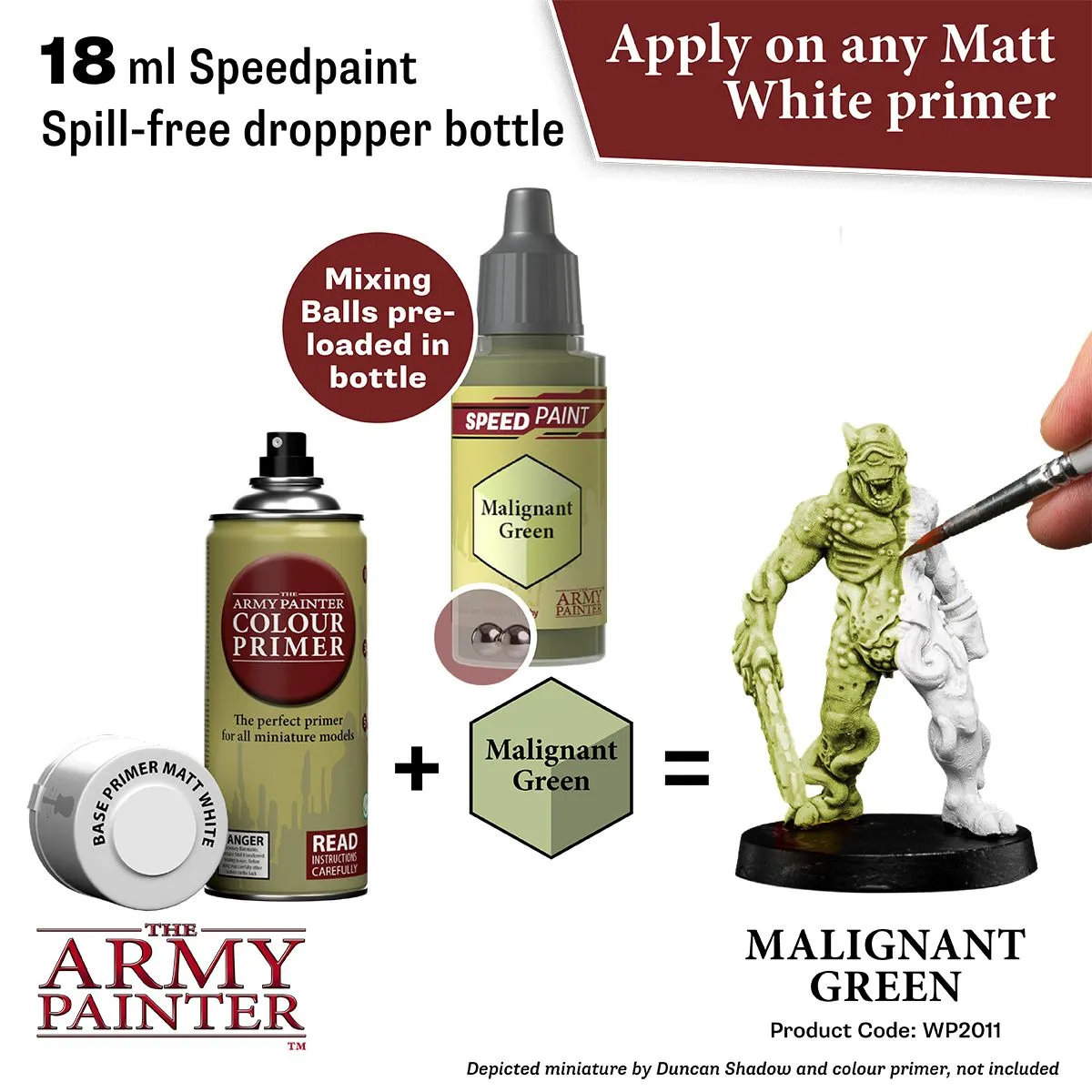 Army Painter Speedpaint Malignant Green peinture 18 ml vert
