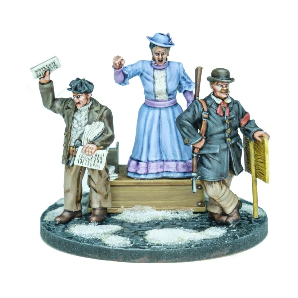 Des Tranchées aux Barricades Rosa Luxemburg et ses militants figurines 28mm