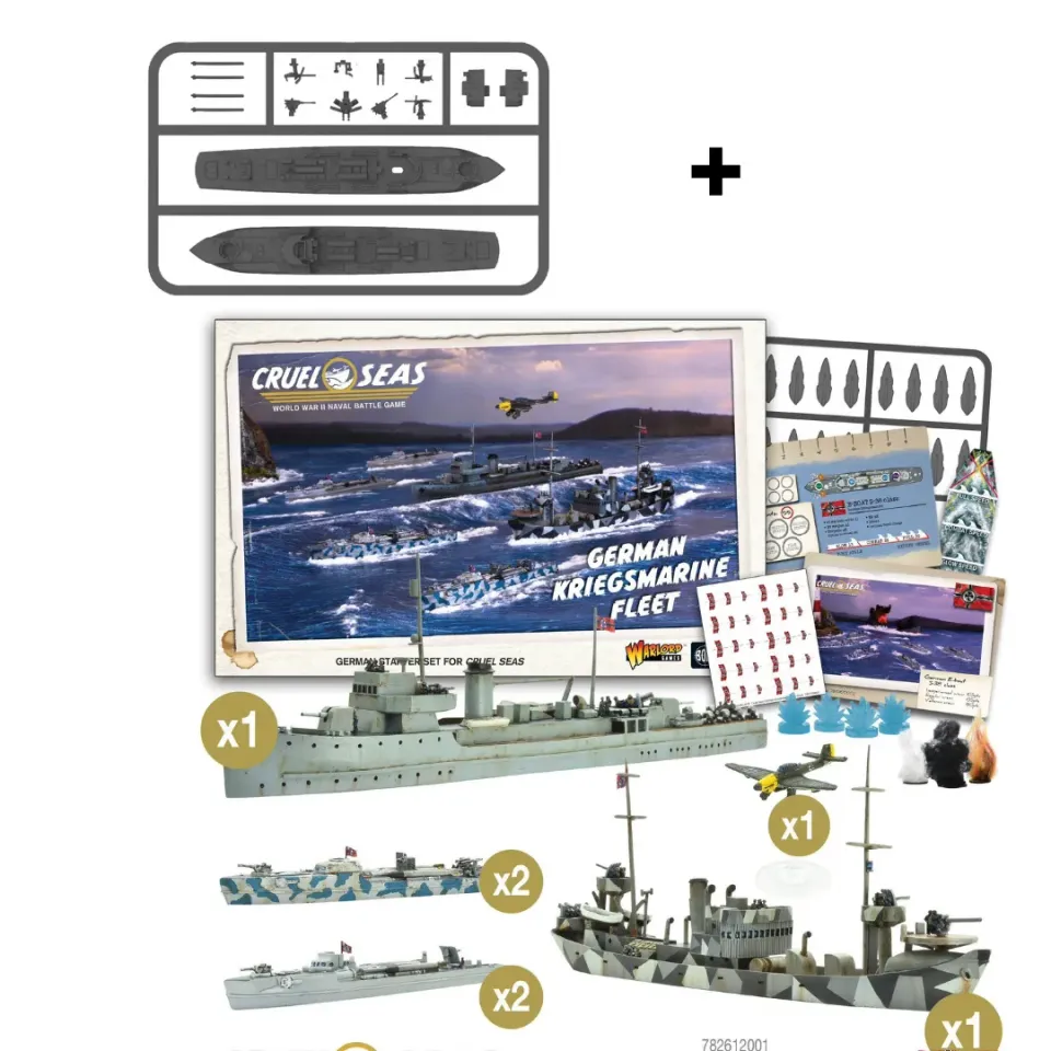 Bolt Action Cruel Seas Kriegsmarine Fleet Boat Deal coffret
