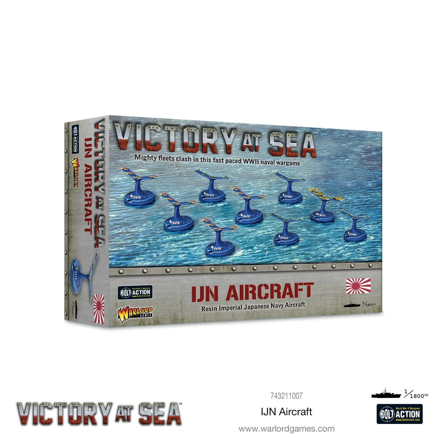 Bolt Action Victory at Sea IJN Aircraft avions 9 vols résine
