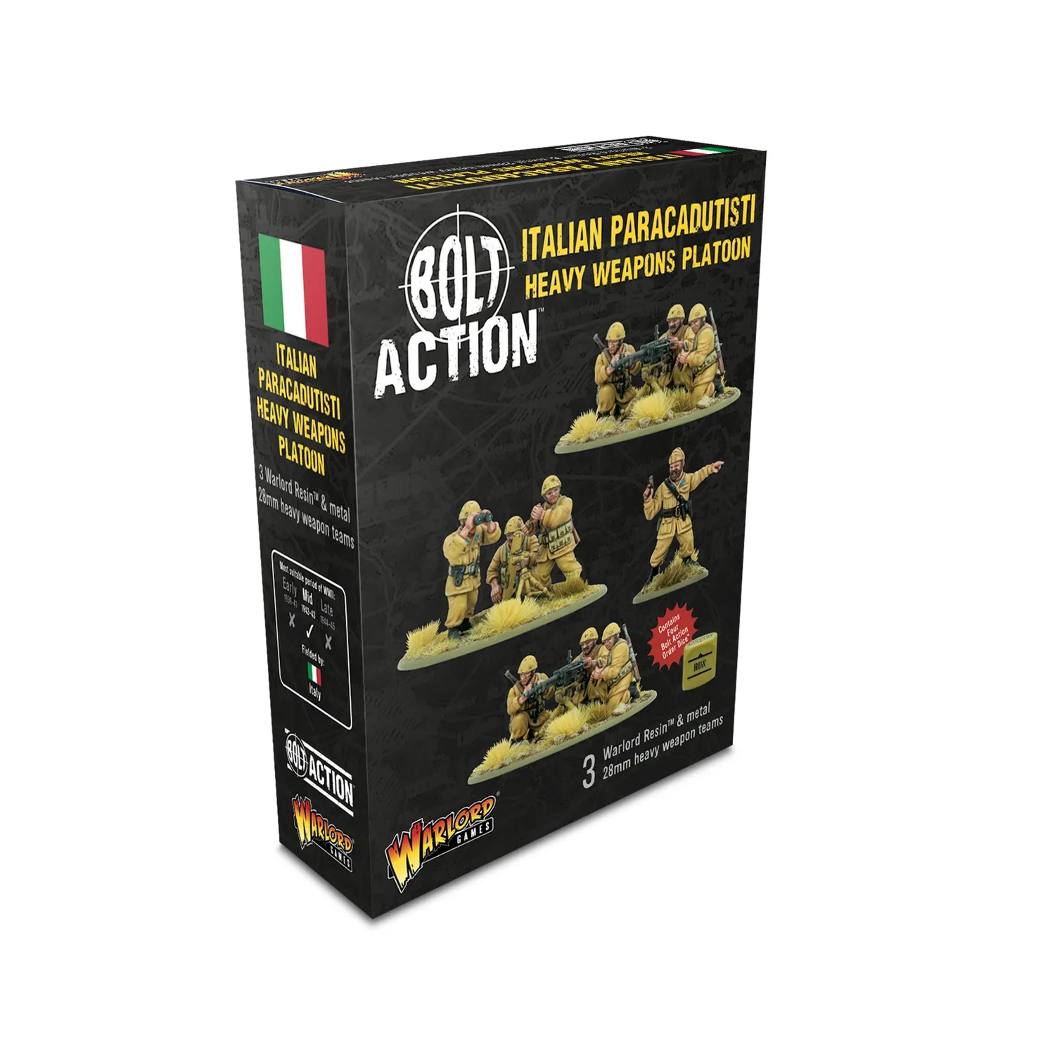 Bolt Action Paracadutisti Heavy Weapons Platoon figurines italiennes