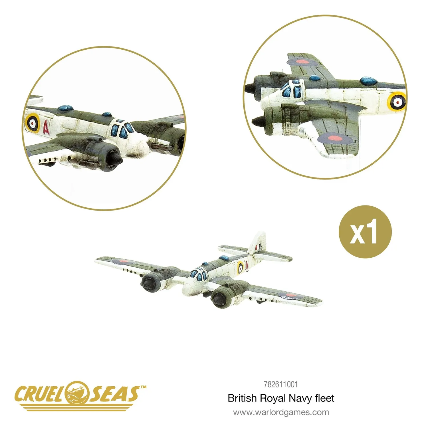 Warlord Games Cruel Seas Royal Navy Fleet coffret bateaux 1/300