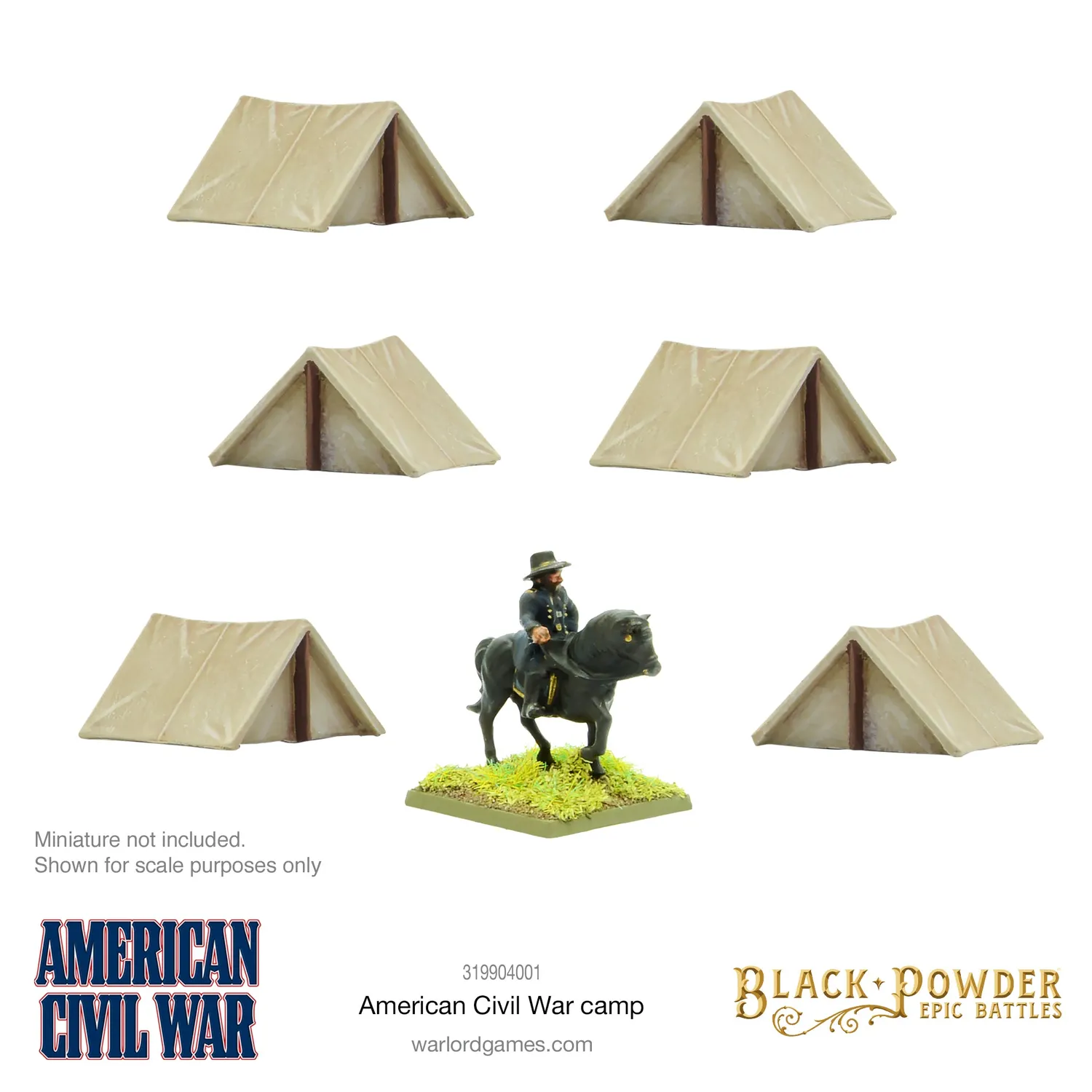 Black Powder Epic Battles camp guerre de Sécession résine