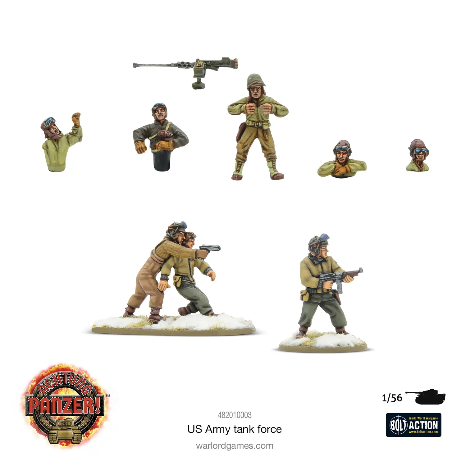Bolt Action Achtung Panzer! US Army Tank Force coffret 5 chars