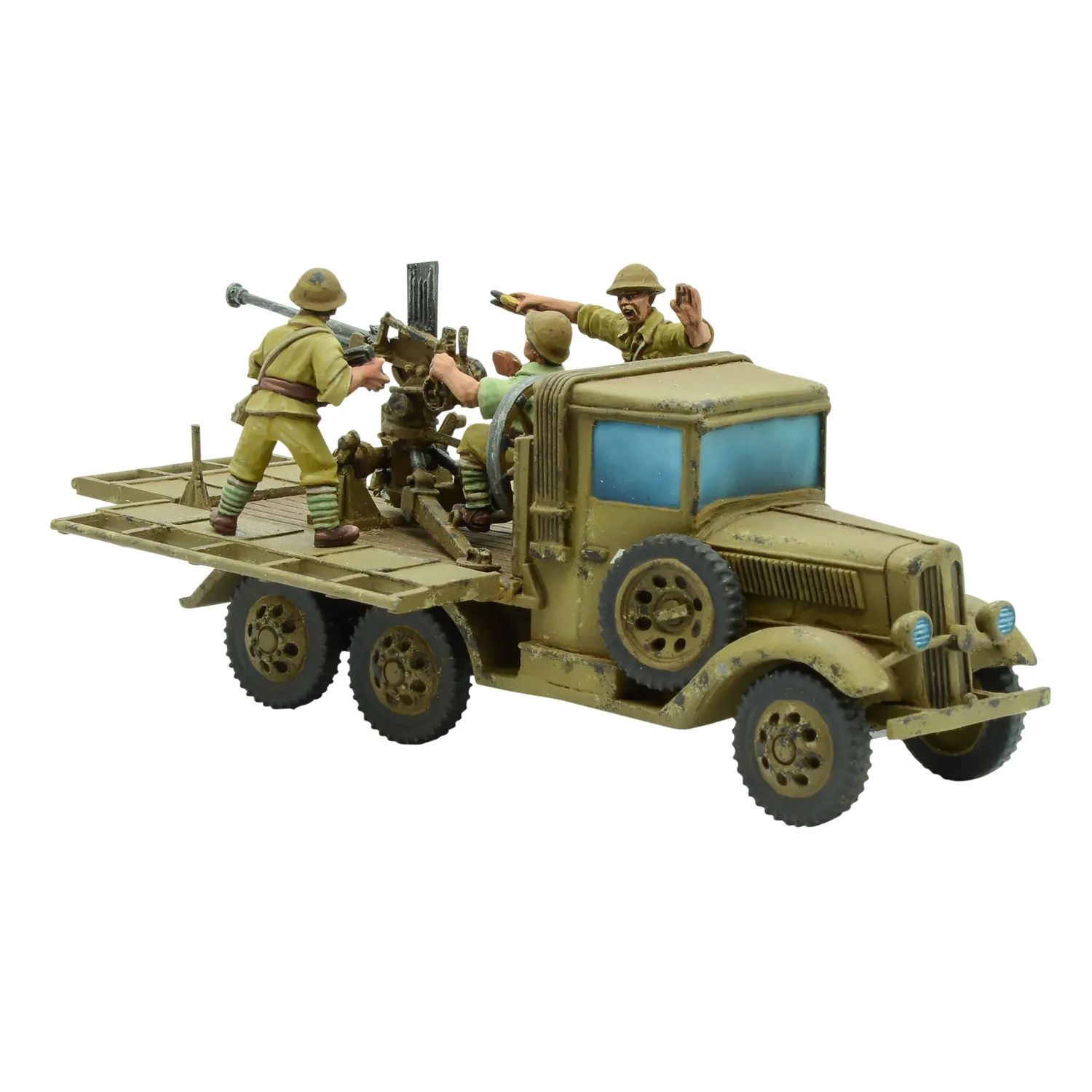Bolt Action Isuzu Type 98 AA machine cannon carrier véhicule anti-aérien résine métal