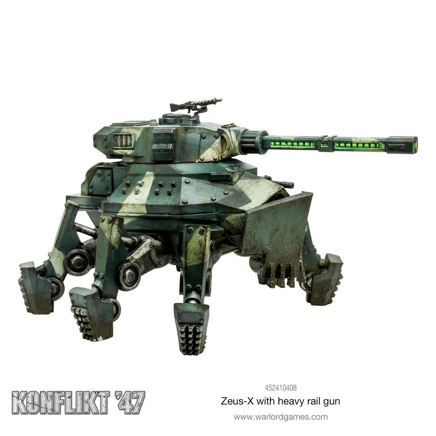 Bolt Action Wotan with Shienenkanone figurine résine métal