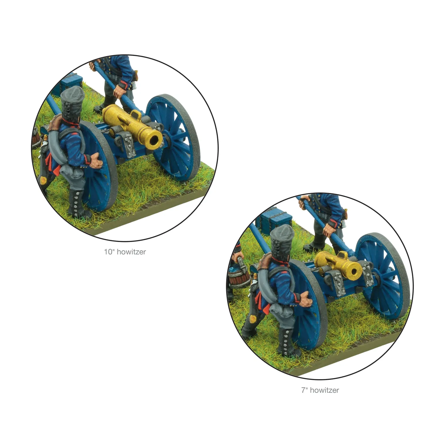 Bolt Action Black Powder Napoleonic Prussian Foot Artillery Battery (1813-1815) figurines métal