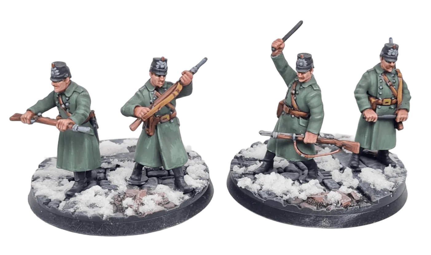 Des Tranchées aux Barricades Schupo Schutzpolizei figurines 28mm