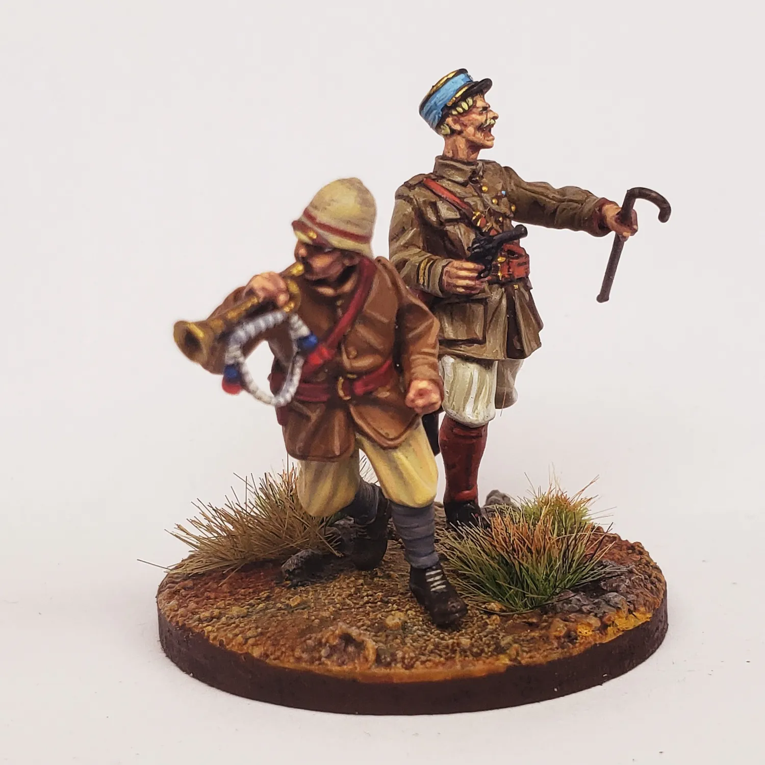 Des Tranchées aux Barricades Officier Français Clairons fichier STL 28mm