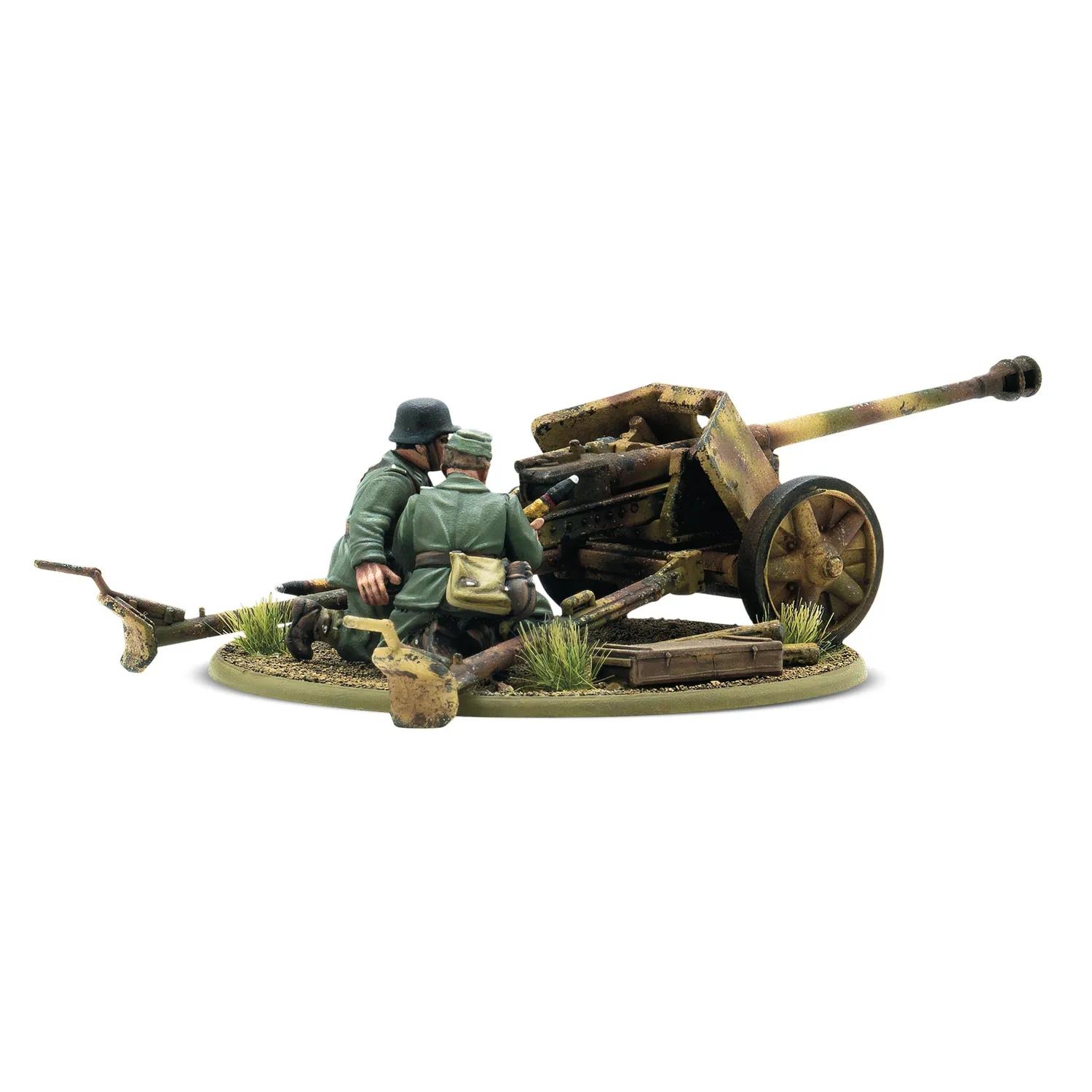 Bolt Action German Pak 40 Anti-Tank Gun canon antichar plastique