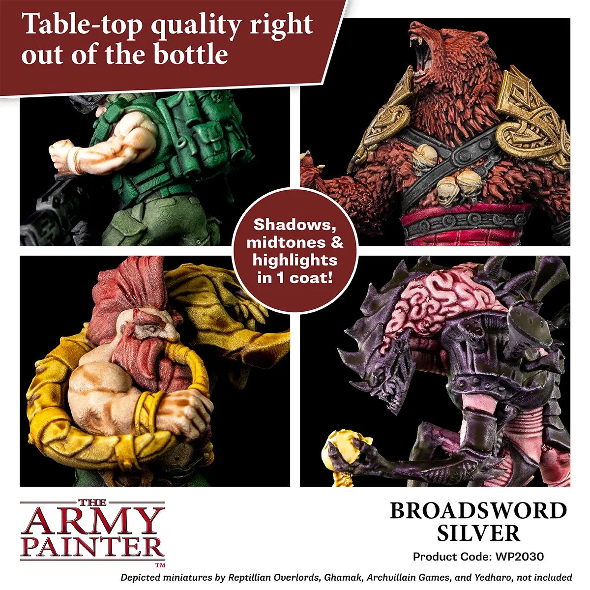 The Army Painter Speedpaint Broadsword Silver peinture métallique